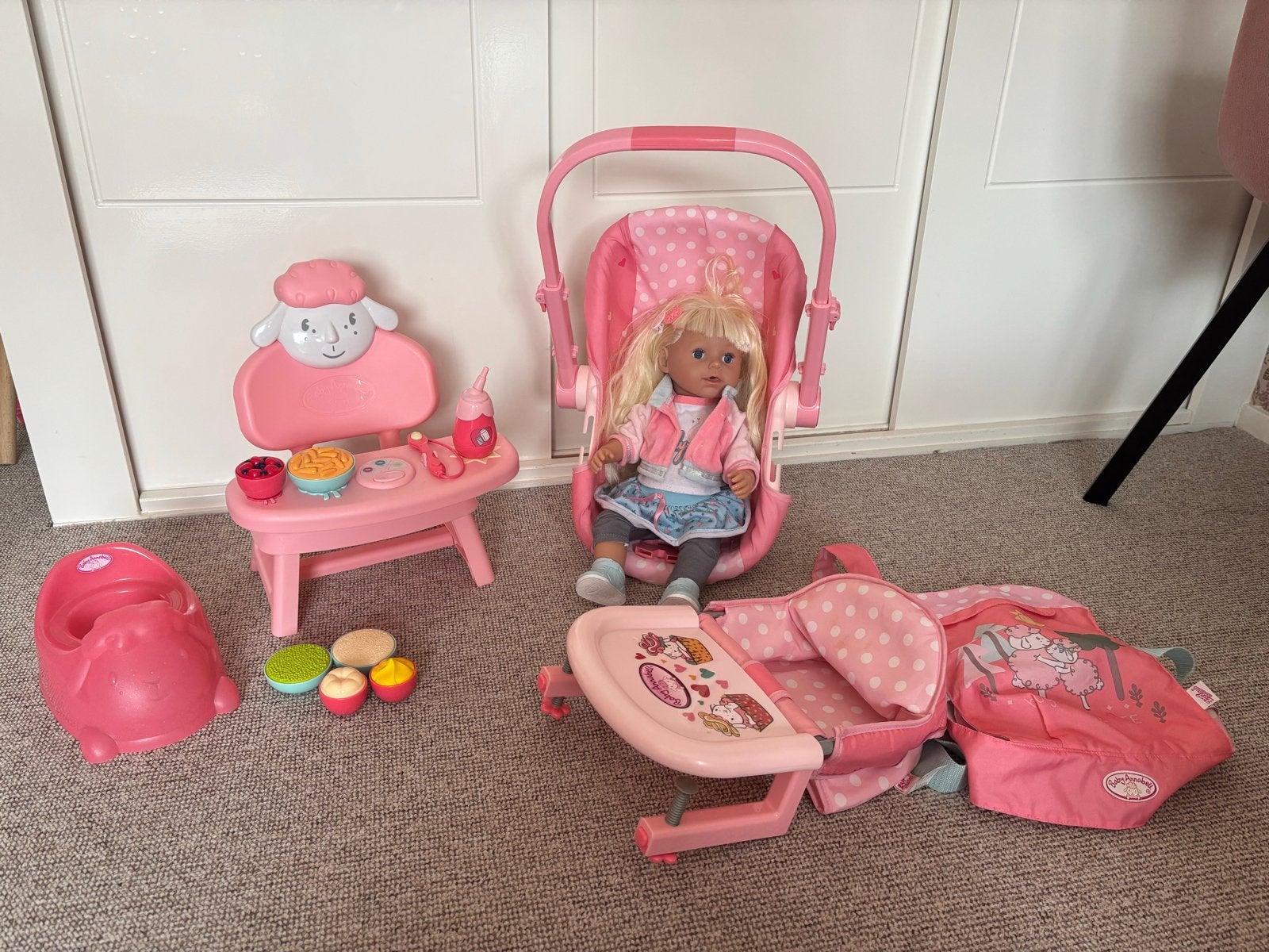 Baby Annabell speelset met pop en accessoires, Ophalen, Gebruikt, Babypop