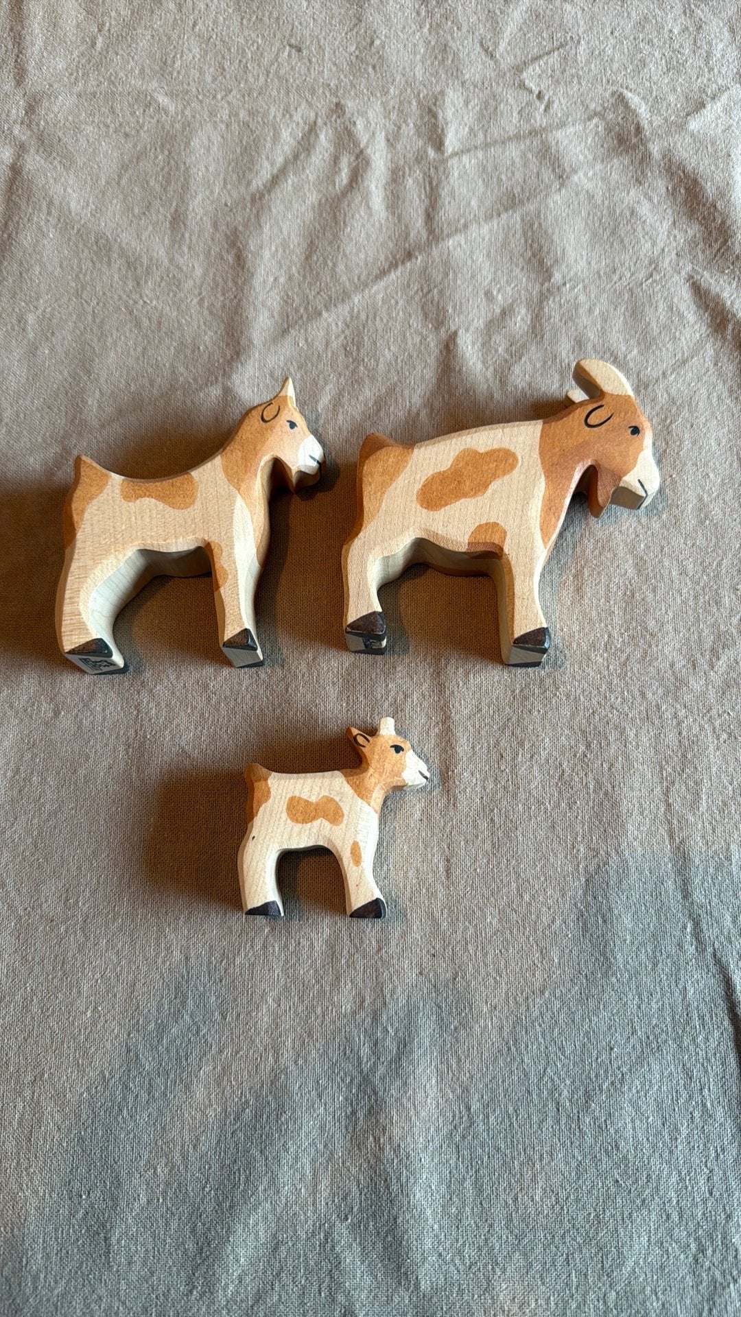 Holztiger geiten, Kinderen en Baby's, Speelgoed | Houten speelgoed, Ophalen of Verzenden, Gebruikt