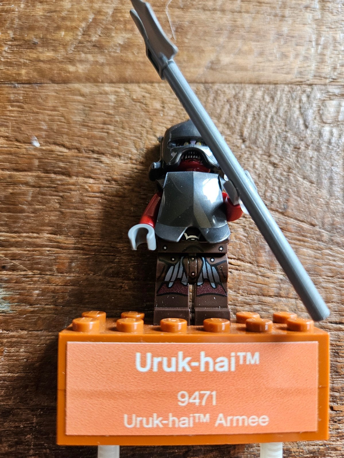 Lego Lord of the Rings Uruk-hai minifiguur 9471, Kinderen en Baby's, Speelgoed | Duplo en Lego, Ophalen of Verzenden, Zo goed als nieuw