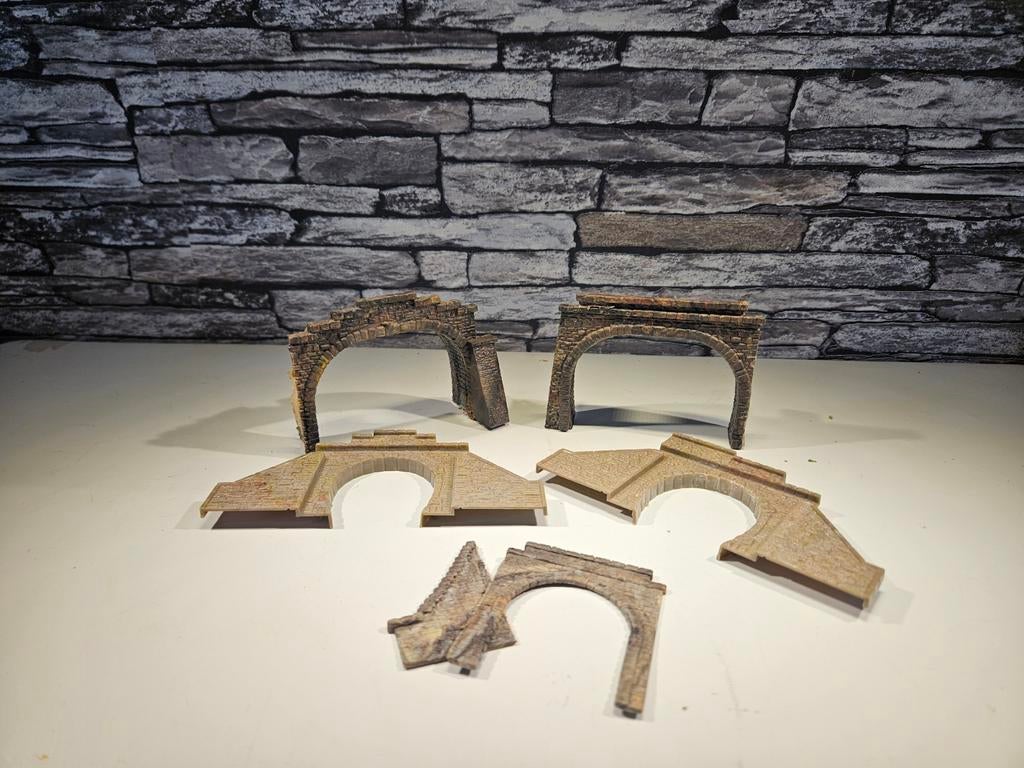 Tunnel tunnelportaal N spoor modeltrein 1:160, Hobby en Vrije tijd, Modeltreinen | N-Spoor, Overige merken, Gebruikt, Gelijkstroom of Wisselstroom