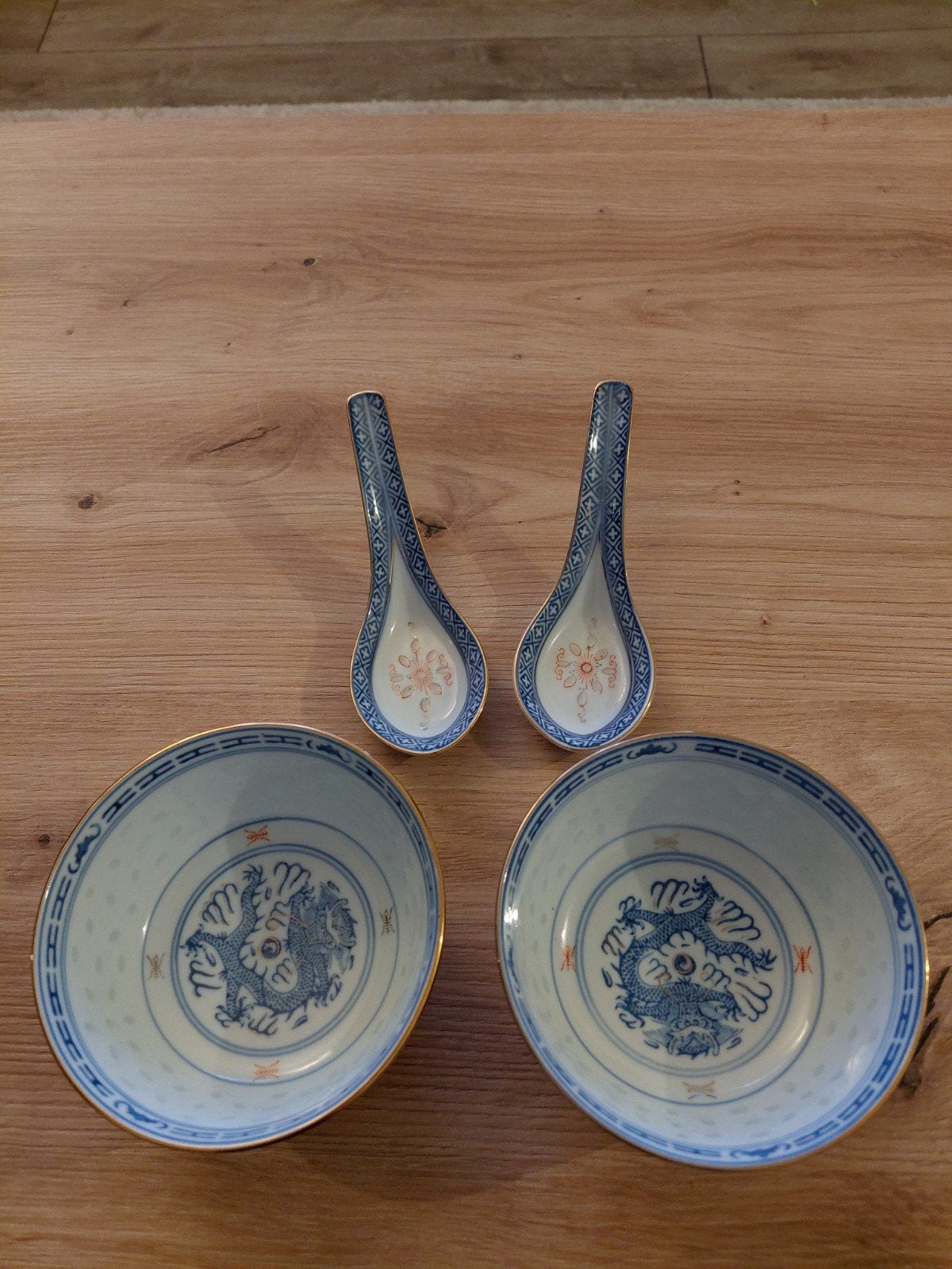vintage rijstkommen, Ophalen