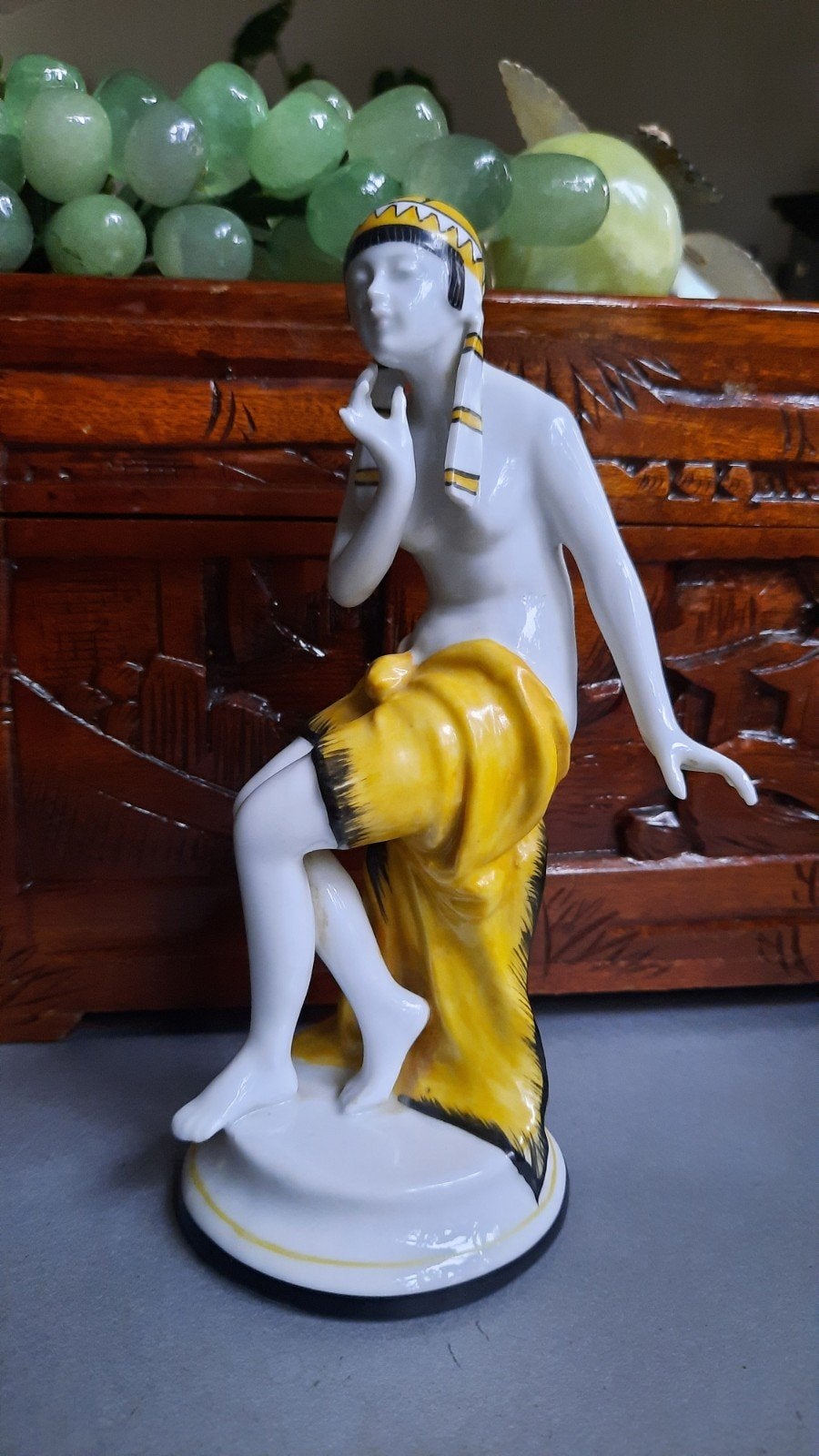 Art Deco oriëntaalse danseres Galluba & Hoffmann jaren 20, Ophalen of Verzenden, Gemerkt, Beeld