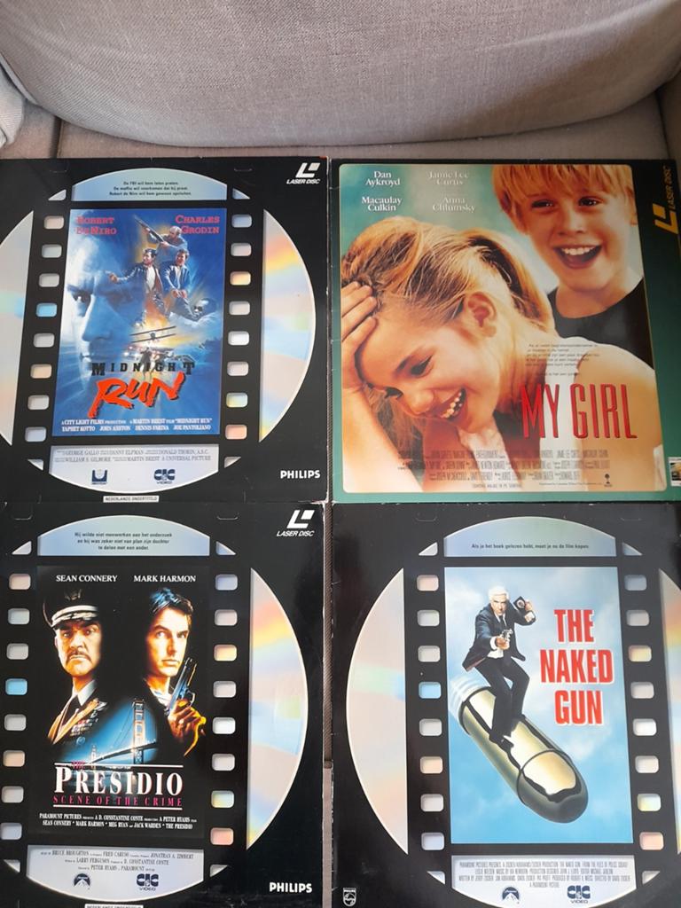 Tekoop 4x Laserdisc Film   PAL, Ophalen of Verzenden, Foto of Kaart