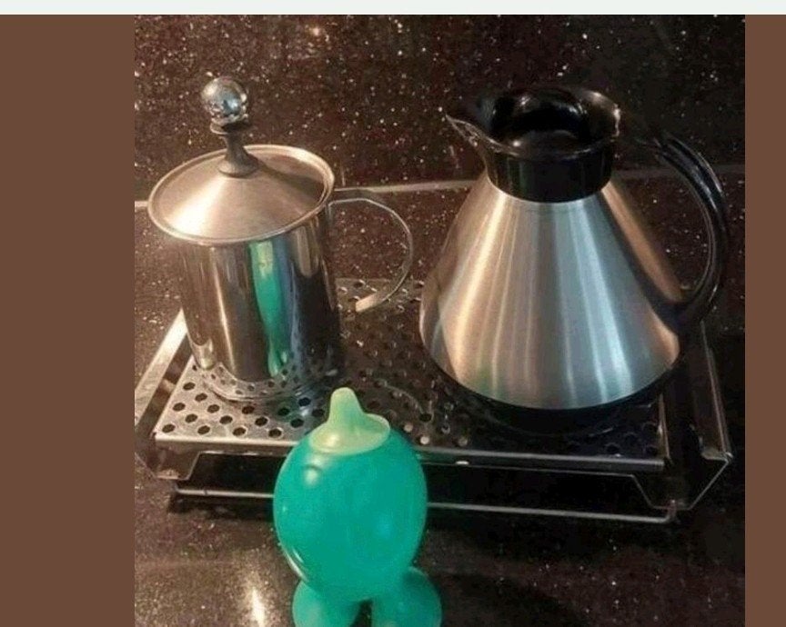 alessi suikerpotje Alfie warmhoud koffie kan vintage spullen, Ophalen of Verzenden
