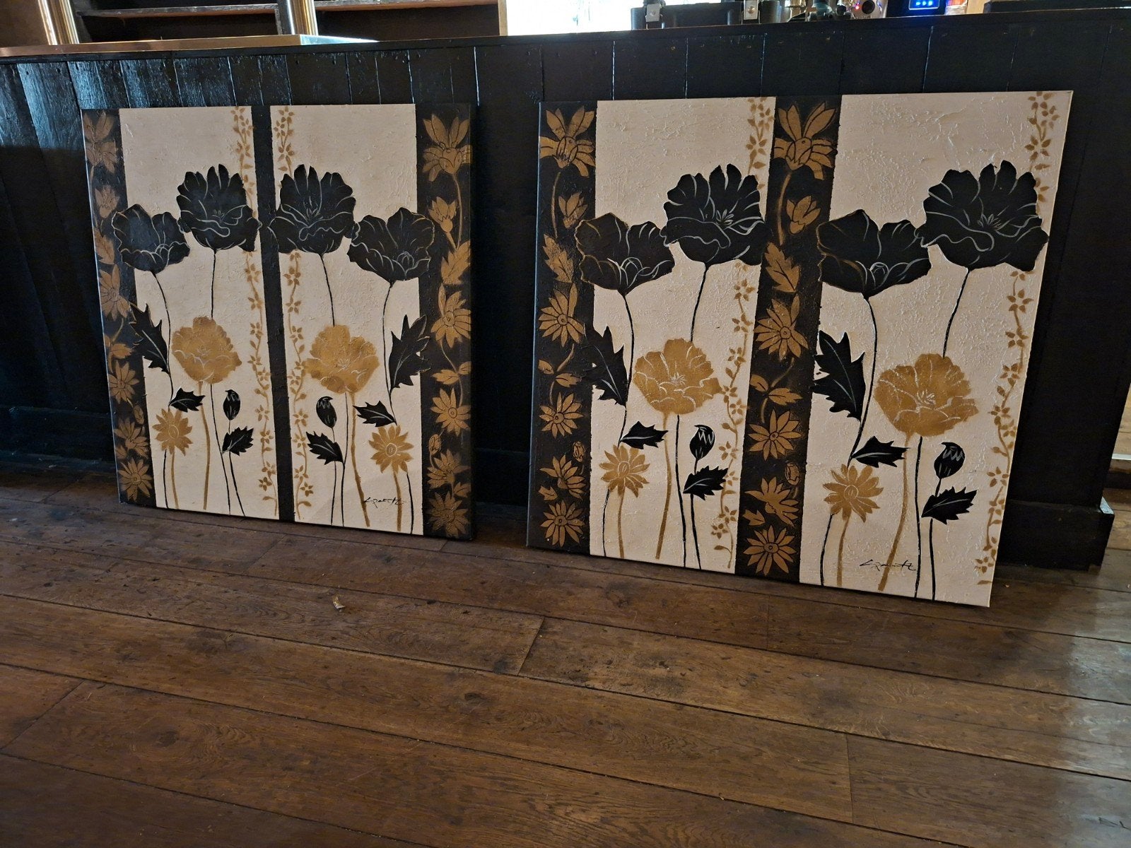 2 canvas schilderijen, Ophalen, Zo goed als nieuw