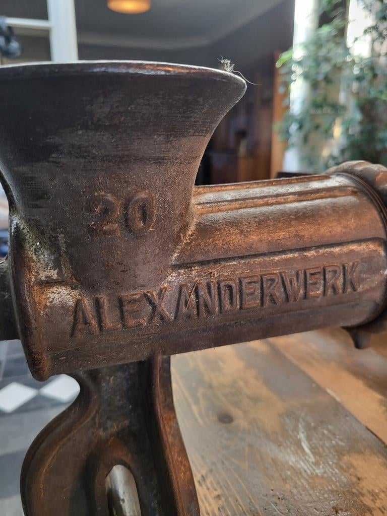 Antieke Alexanderwerk gehaktmolen - Vintage keukenmachine, Ophalen