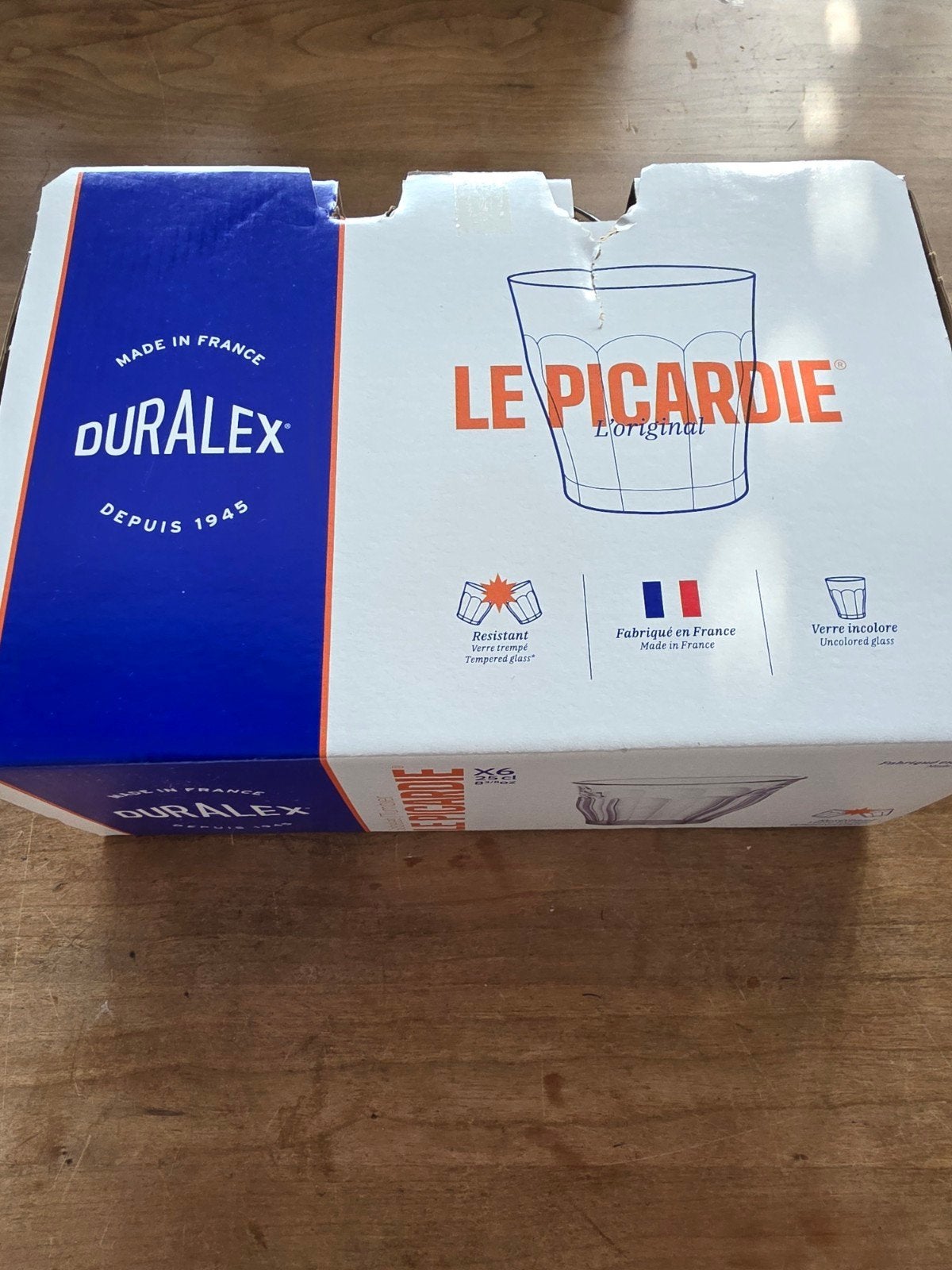 Duralex Le Picardie glazen 250 ml, 25 cl - Zo goed als nieuw, Ophalen, Glas of Glazen, Overige stijlen, Glas