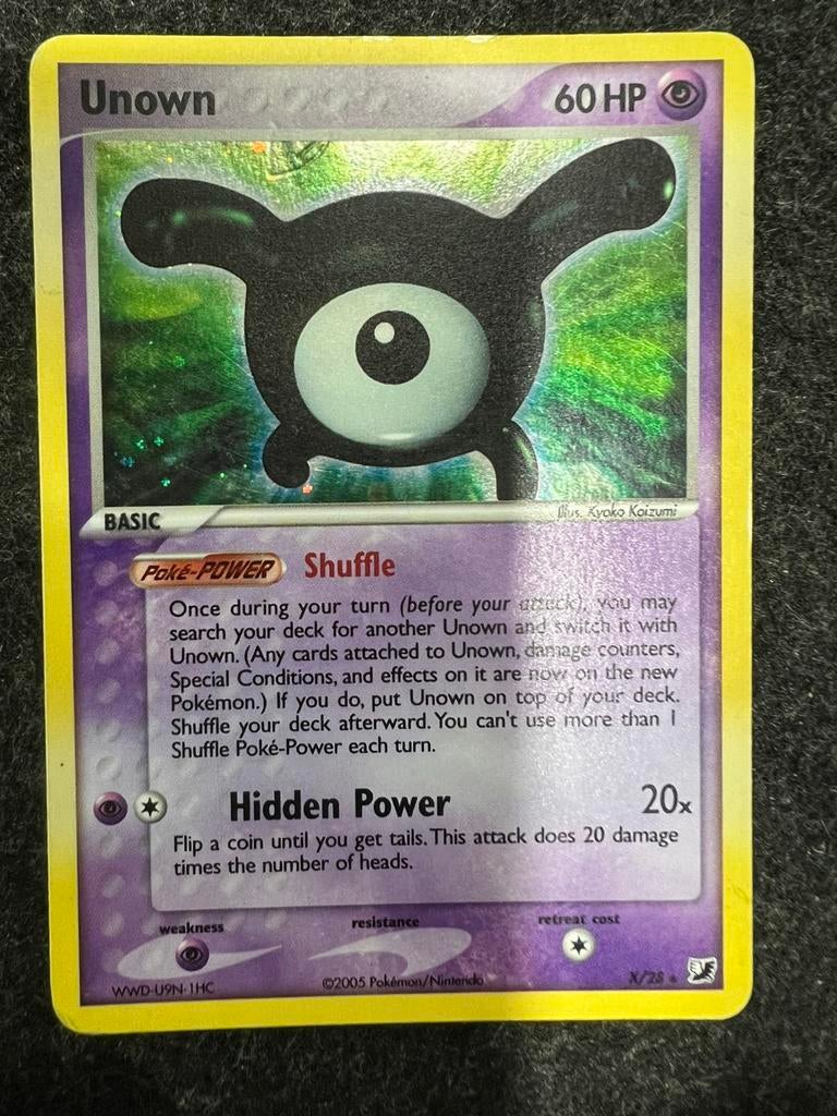 Unown Holo Unseen Forces #X/28, Ophalen, Zo goed als nieuw