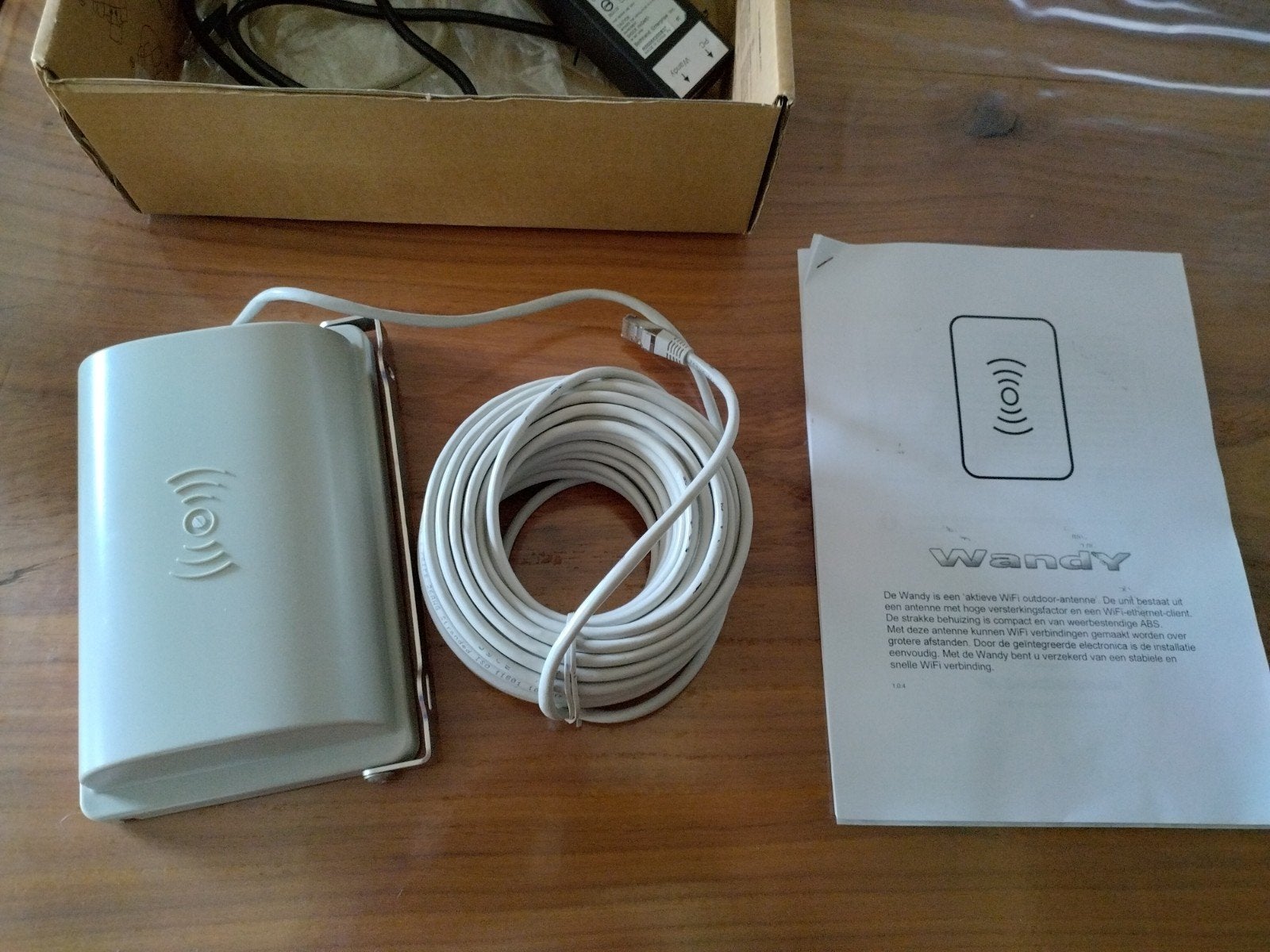sterk buiten access point Wandy 2b. Met poe, inclusief adapt, Ophalen, Zo goed als nieuw, Router, Wandy