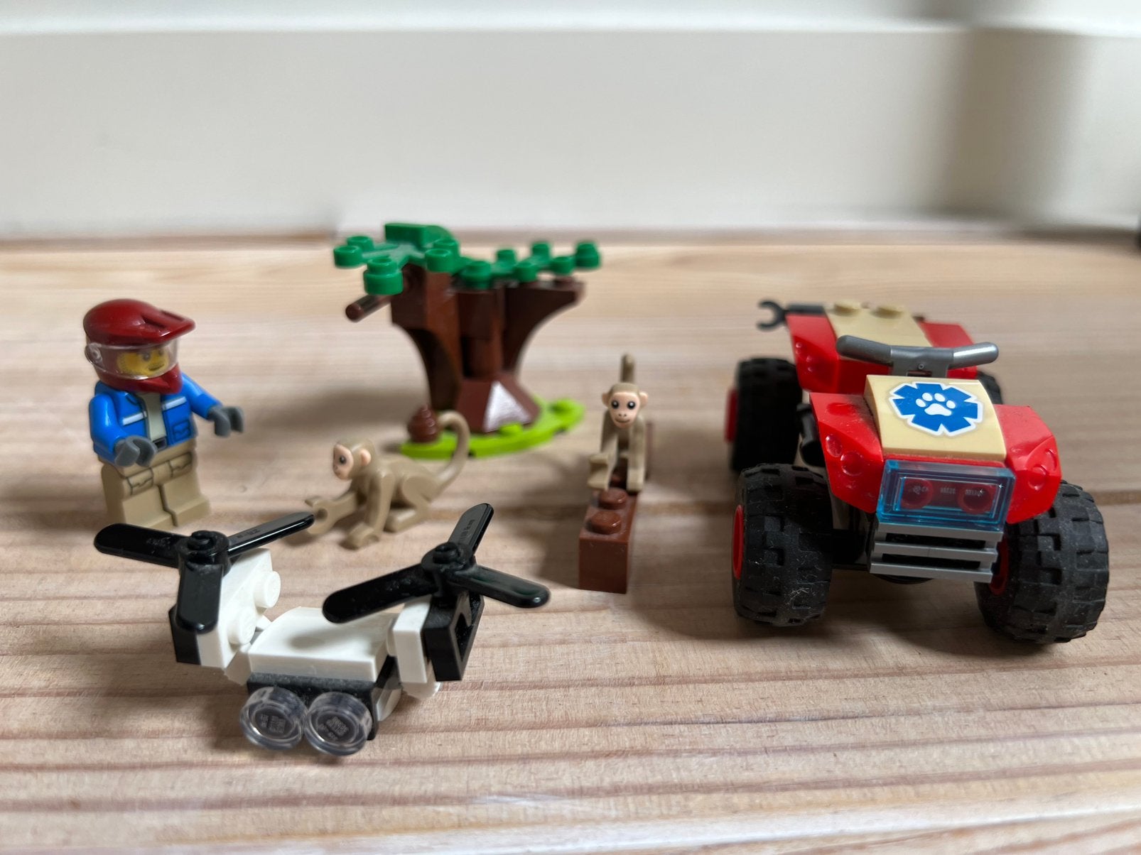 Lego City 60300 Dierenredding Quad met apen en figuur, Lego, Ophalen of Verzenden, Compleet, Complete set
