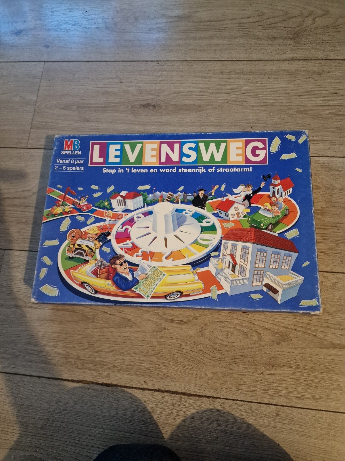 Levensweg Bordspel - zgan Klassiek Familieplezier, Drie of vier spelers, Ophalen of Verzenden, Gebruikt, MB Spellen