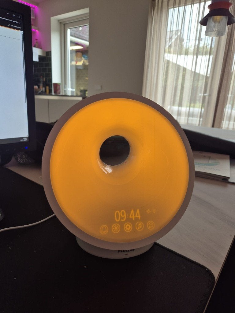 Philips Somneo SmartSleep HF3671 Wake-up Light met WiFi, Witgoed en Apparatuur, Wekkers, Ophalen of Verzenden, Zo goed als nieuw