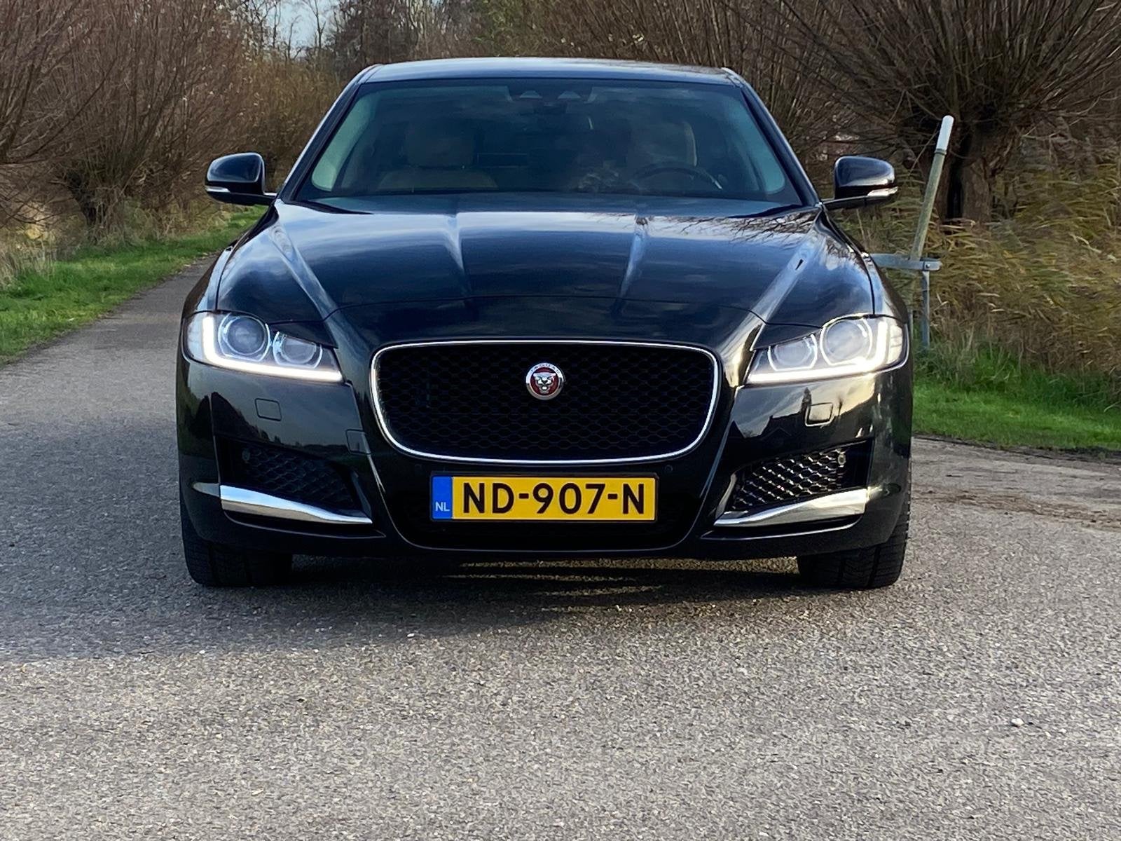 Jaguar XF 2.0 Portfolio Leder-Int NAVI CAMERA 241PK Org-NL C, Auto's, Achterwielaandrijving, Gebruikt, 4 cilinders, Zwart