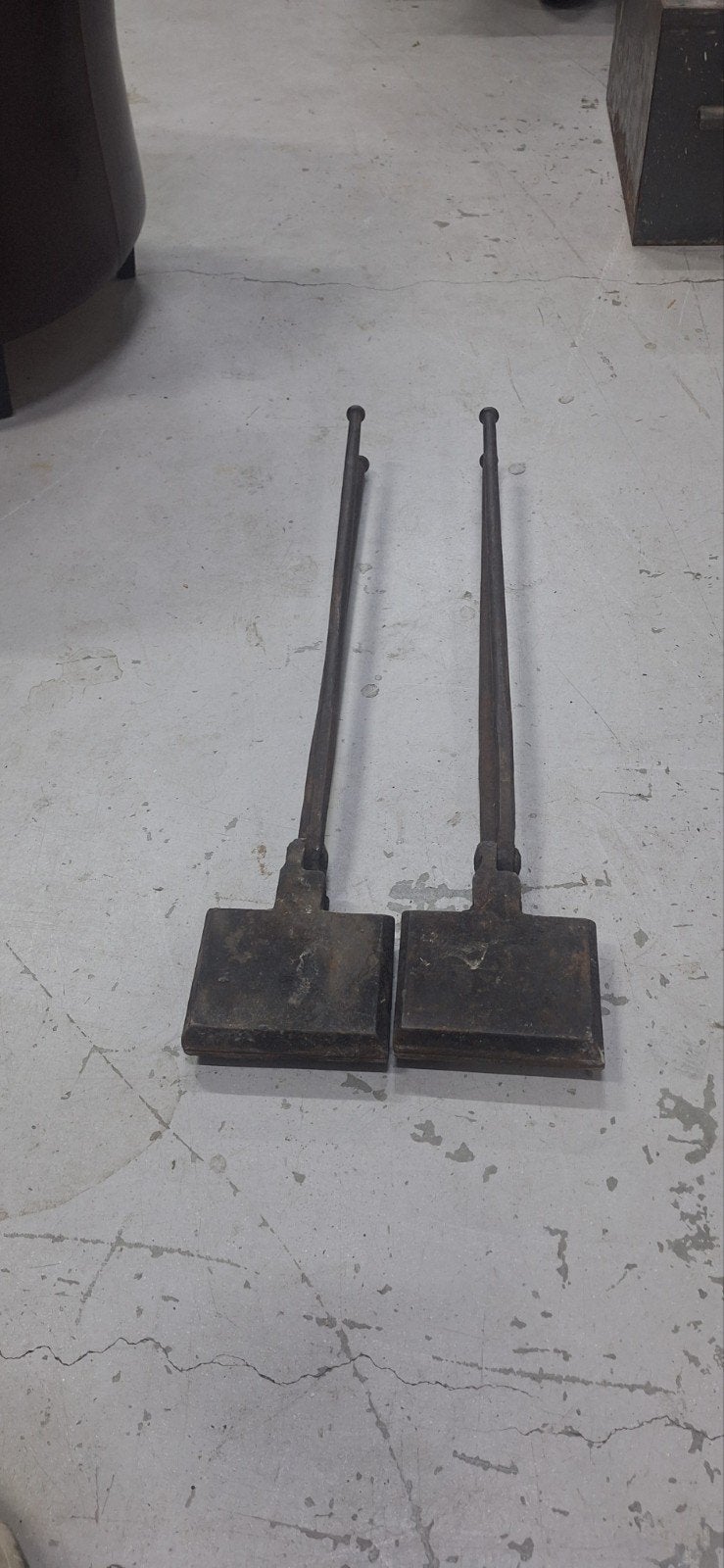 Set van 2 vintage Belgische wafelijzers uit de jaren '50, Antiek en Kunst, Ophalen of Verzenden