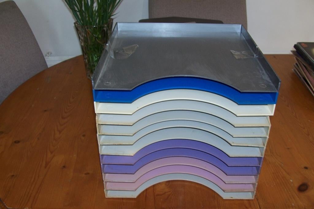 12 plastic bakken voor lp's, Ophalen of Verzenden, Gebruikt, 12 inch