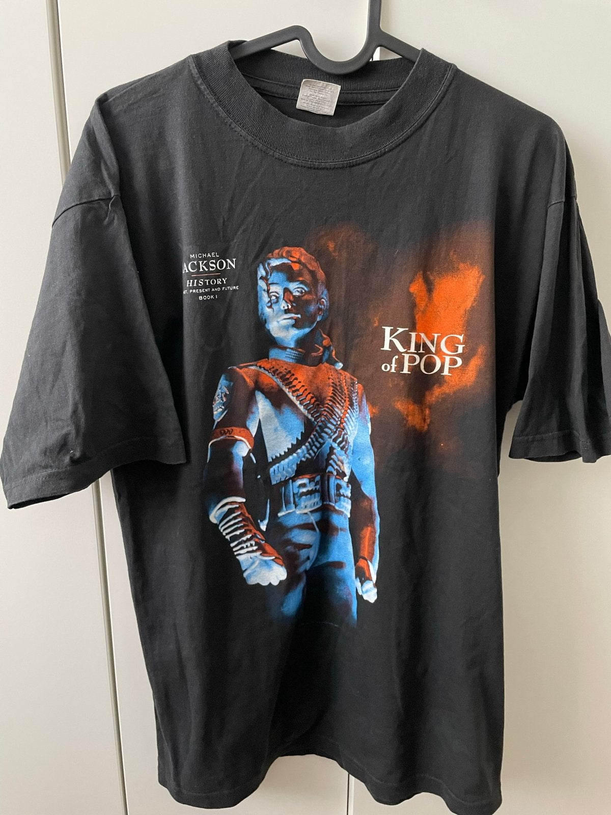 Michael Jackson History tour t-shirt, Ophalen of Verzenden, Gedragen, Maat 48/50 (M), Zwart