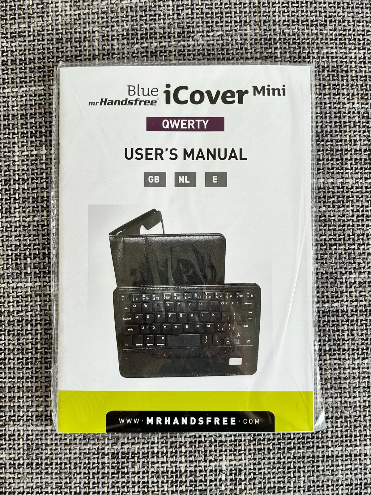 iCover Mini Bluetooth toetsenbord met lederen hoes (defect), Ophalen, Niet werkend, Zwart, Apple iPad Mini