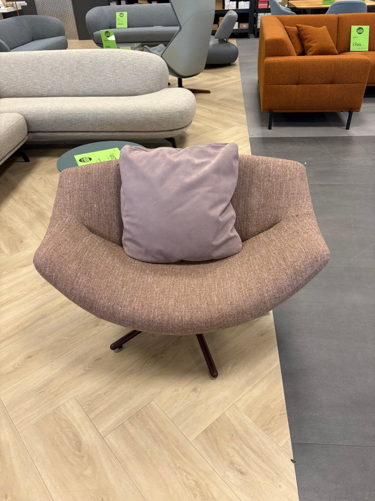 Label fauteuil Gigi, Huis en Inrichting, Ophalen, 75 tot 100 cm, 50 tot 75 cm