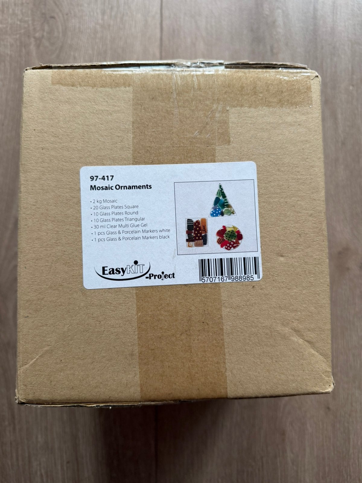 EasyKIT mozaïekpakket Mosaic Ornaments nieuw ongeopend, Nieuw, Meerkleurig, Ophalen of Verzenden, Steen of Keramiek