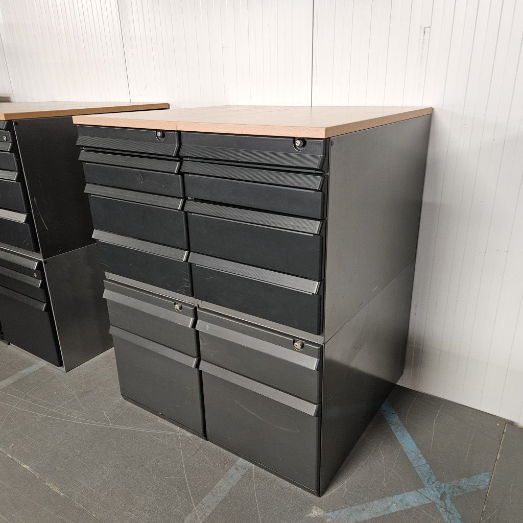 Ahrend 4-delig ladeblok met 12 lades - 105x85x77 cm, Huis en Inrichting, Niet ingevuld, Gebruikt, Niet ingevuld, Niet ingevuld
