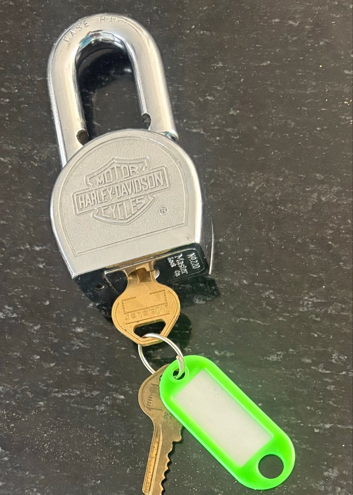 Harley Davidson hangslot met sleutels, Ophalen of Verzenden, Gebruikt