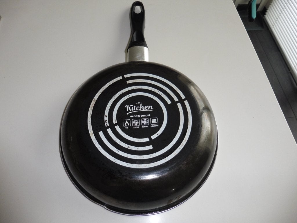 Koekenpan 24 cm, Ophalen, Zo goed als nieuw, Geschikt voor inductie, Overige merken