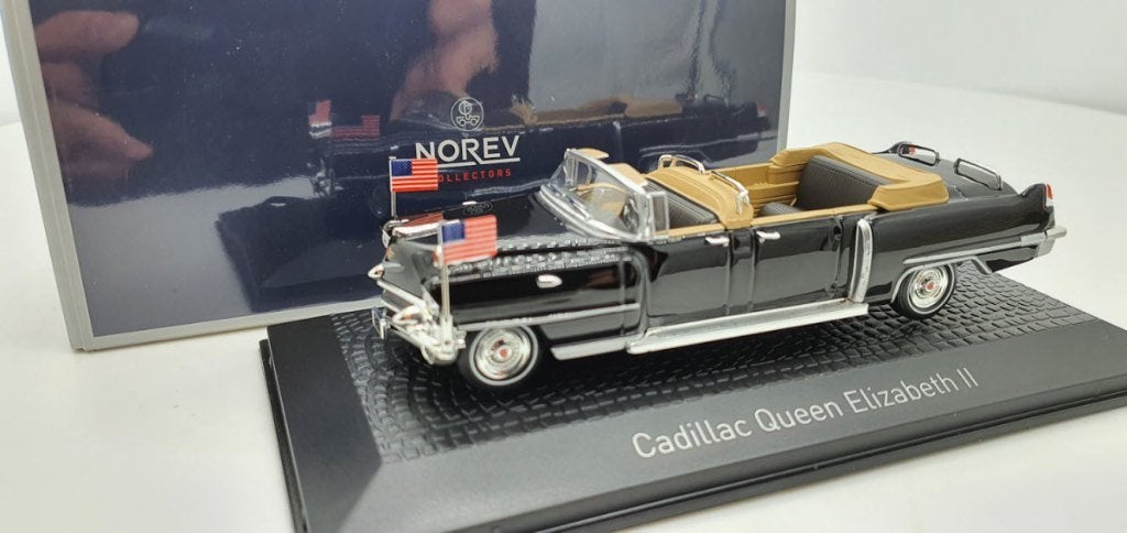 Cadillac Queen Elizabeth II 1956 Zwart, Auto, Norev, Norev, Nieuw