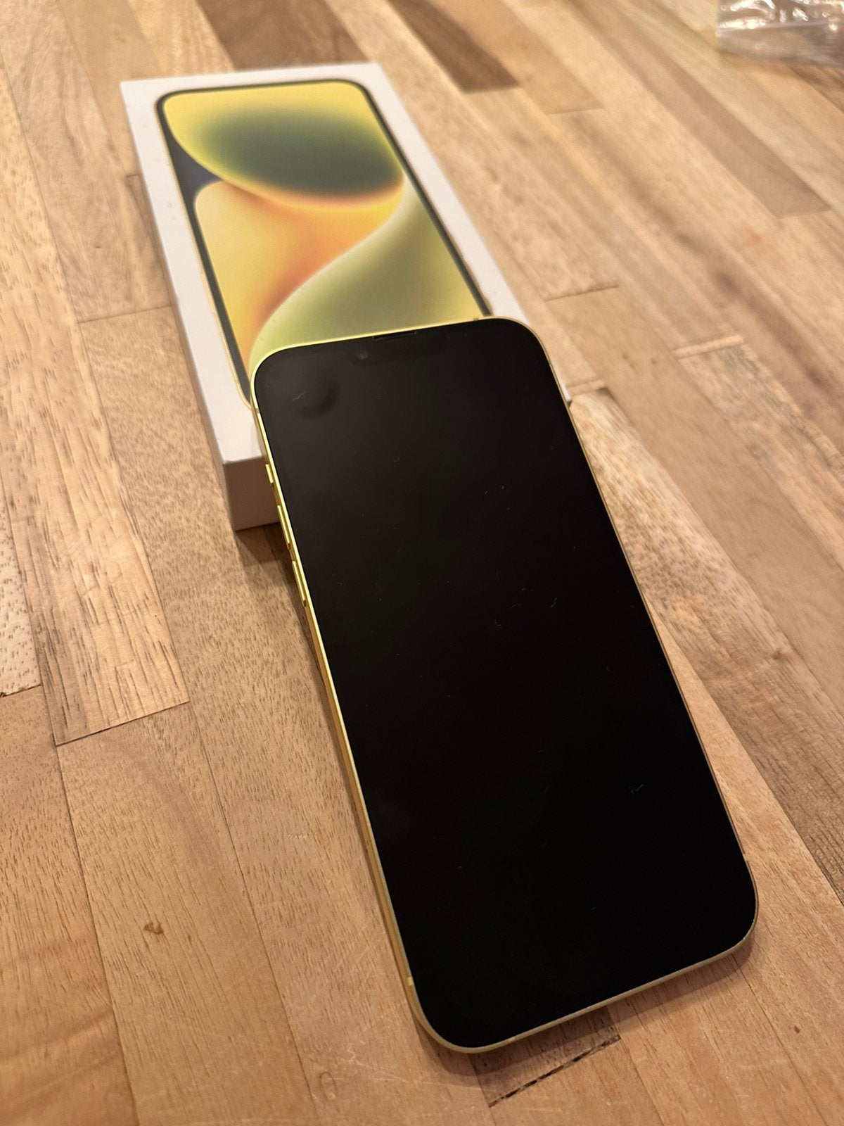 Apple iPhone 14 plus geel 128gb met defecte camera, Telecommunicatie, 128 GB, IPhone 14 Plus, 86 %, Geel