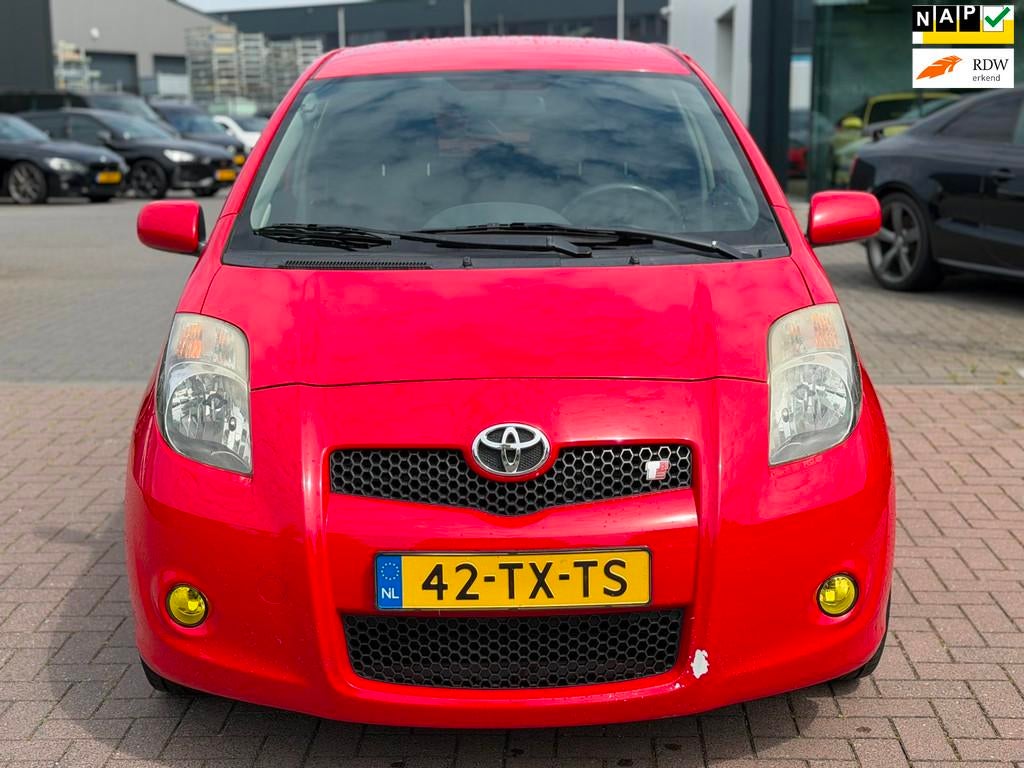 Toyota Yaris 1.8 VVTi TS 2007 133PK NAP Rood, Auto's, Voorwielaandrijving, Zwart, 4 cilinders, 133 pk