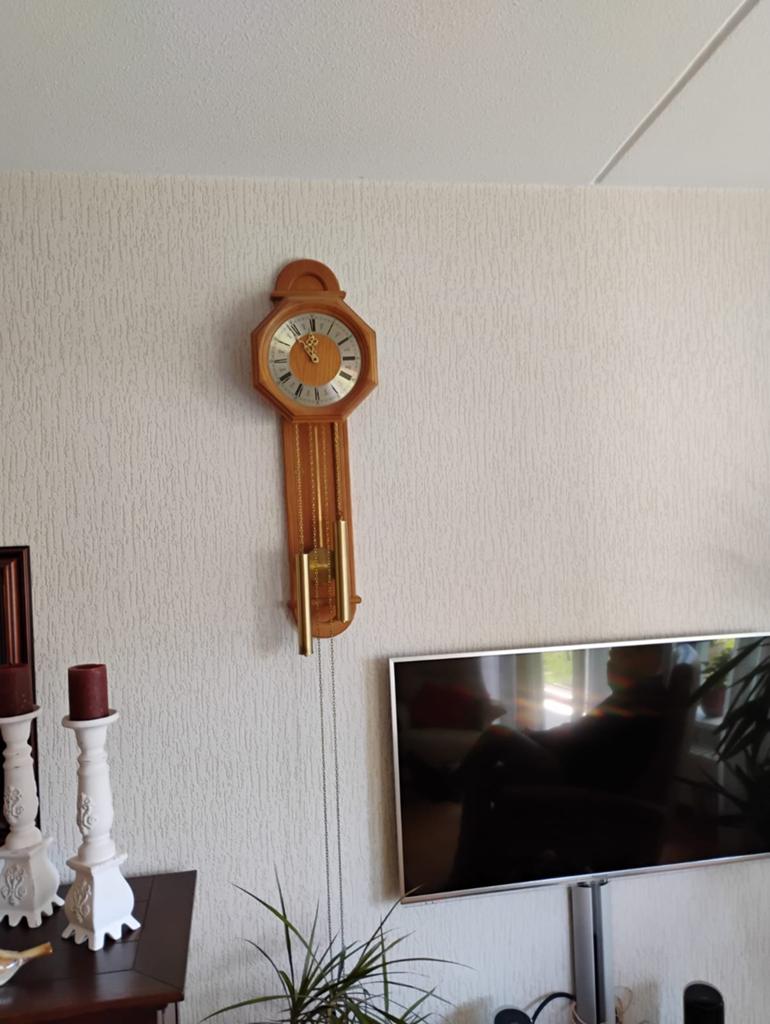 Eikenhouten klok, Ophalen, Zo goed als nieuw, Wandklok