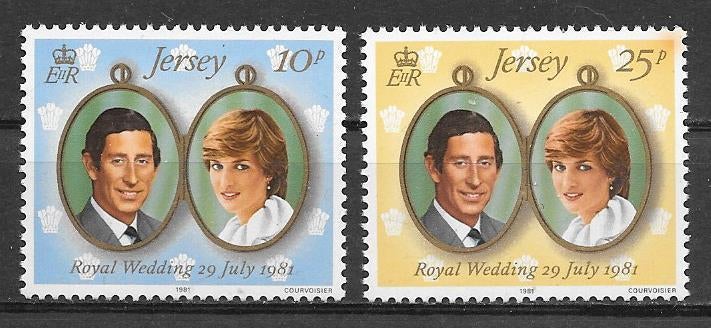 UK - Jersey 1981  Charles & Diana, Postzegels en Munten, Verzenden, Postfris