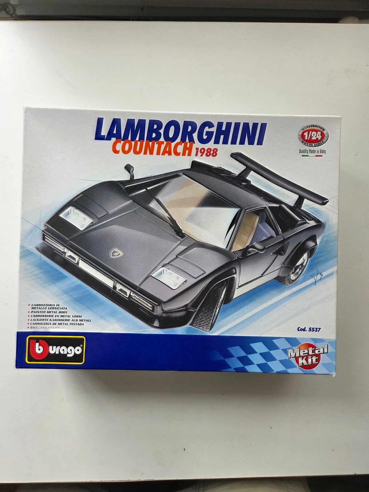 Burago metalkit lamborghini countage ongebruikt, Ophalen, Nieuw, Groter dan 1:32, Auto