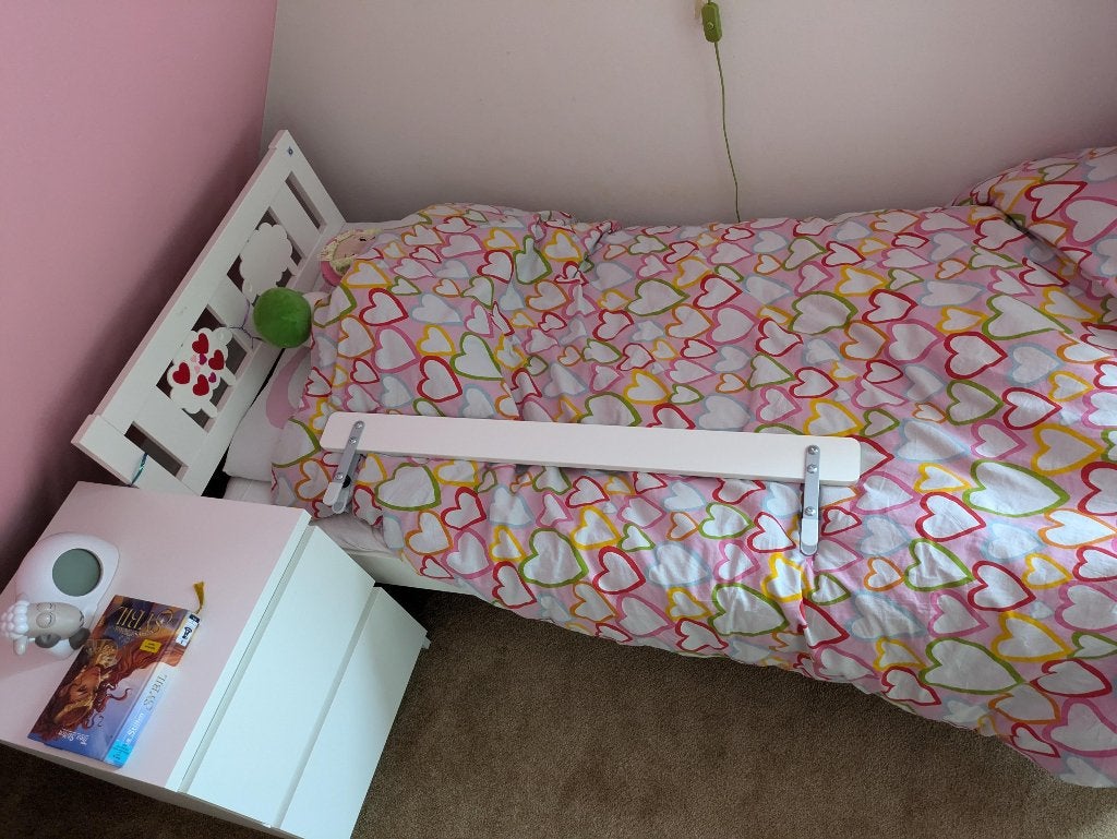 Kinderbed met schaapjes, Gebruikt, 70 tot 85 cm, 160 tot 180 cm, Ophalen