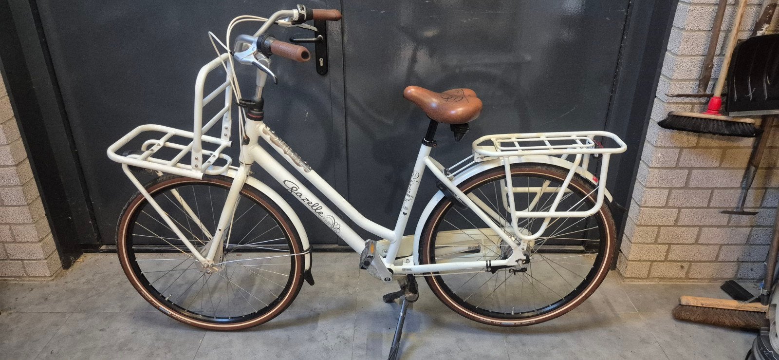 Gazelle Miss Grace Damesfiets - Wit, 7 versnellingen, Ophalen, Versnellingen, Gazelle, Trommelrem