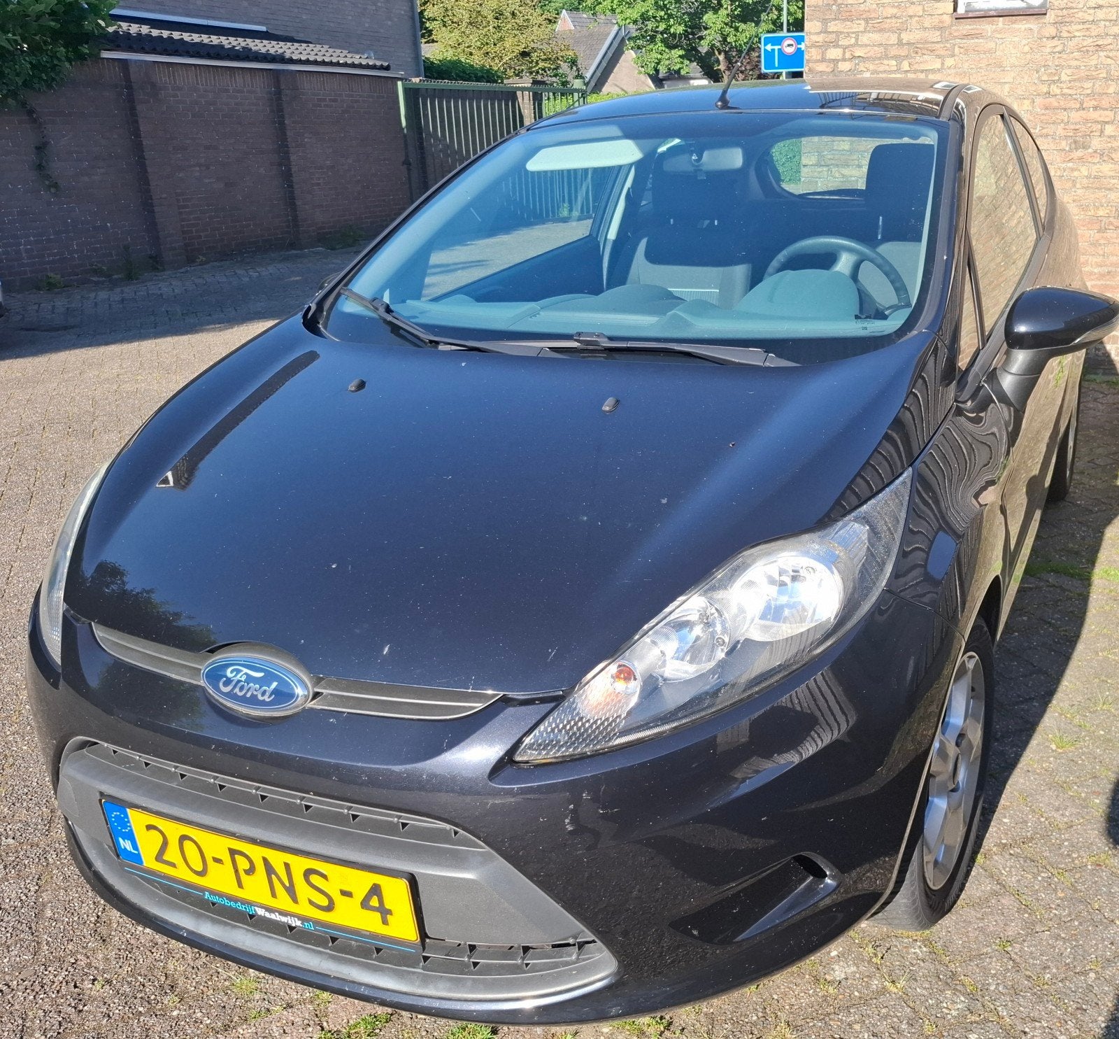 Ford Fiësta 1.25 3DR 2011 Zwart 162.000km, Voorwielaandrijving, 4 cilinders, Zwart, Origineel Nederlands