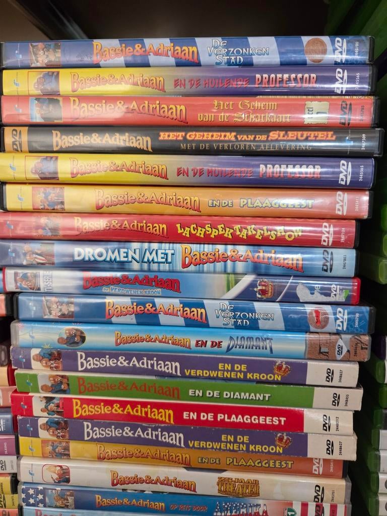 Bassie en Adriaan - Grote verzameling dvd's, Alle leeftijden, Ophalen of Verzenden, Zo goed als nieuw