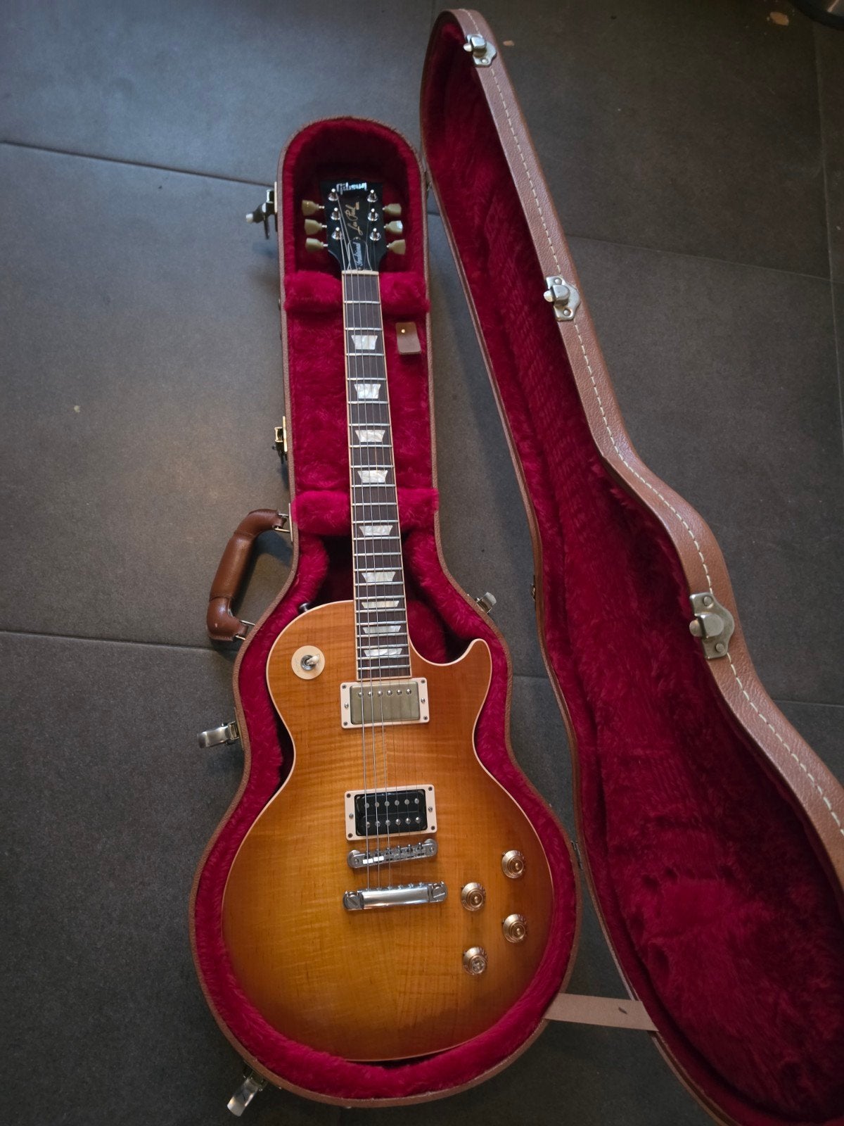 gibson les paul traditional  honeyburst met nek reparatie, Muziek en Instrumenten, Ophalen, Gebruikt, Solid body, Gibson