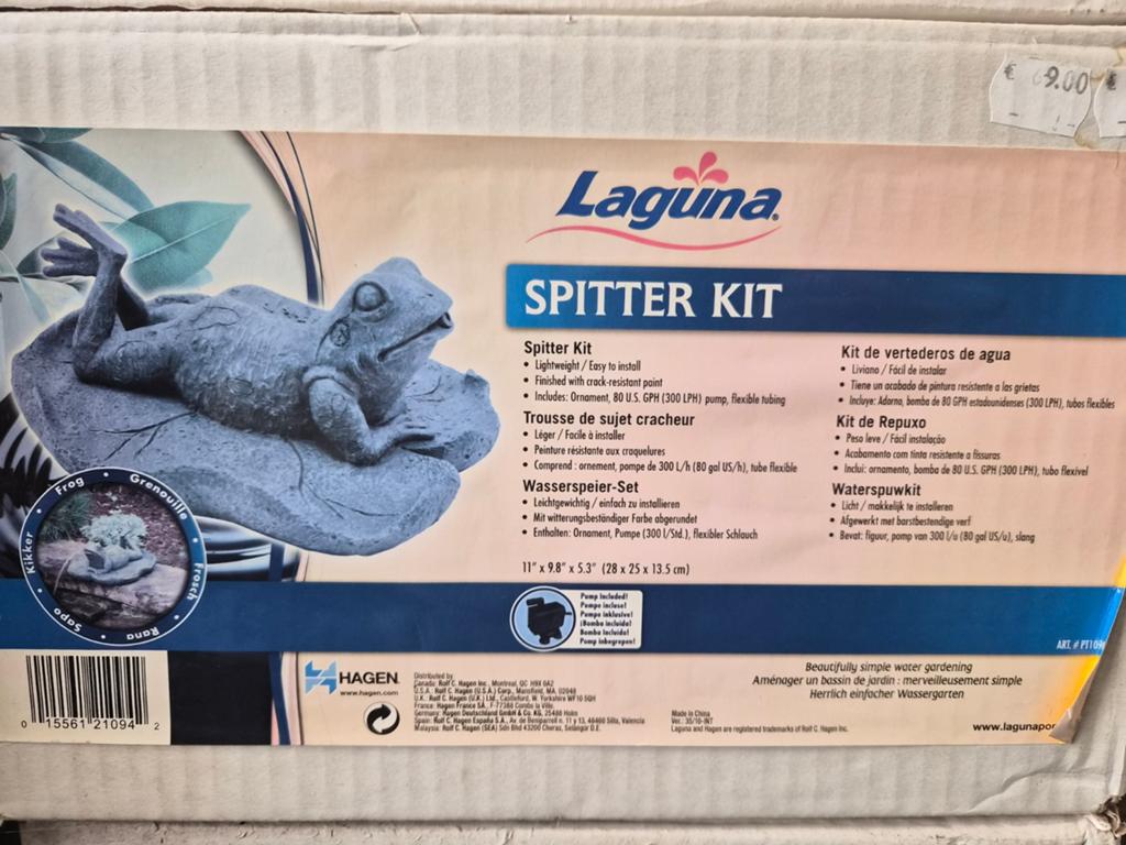 Laguna Spitter Kit Kikker Waterspuwer voor Vijver, Tuin en Terras, Vijvers, Ophalen of Verzenden