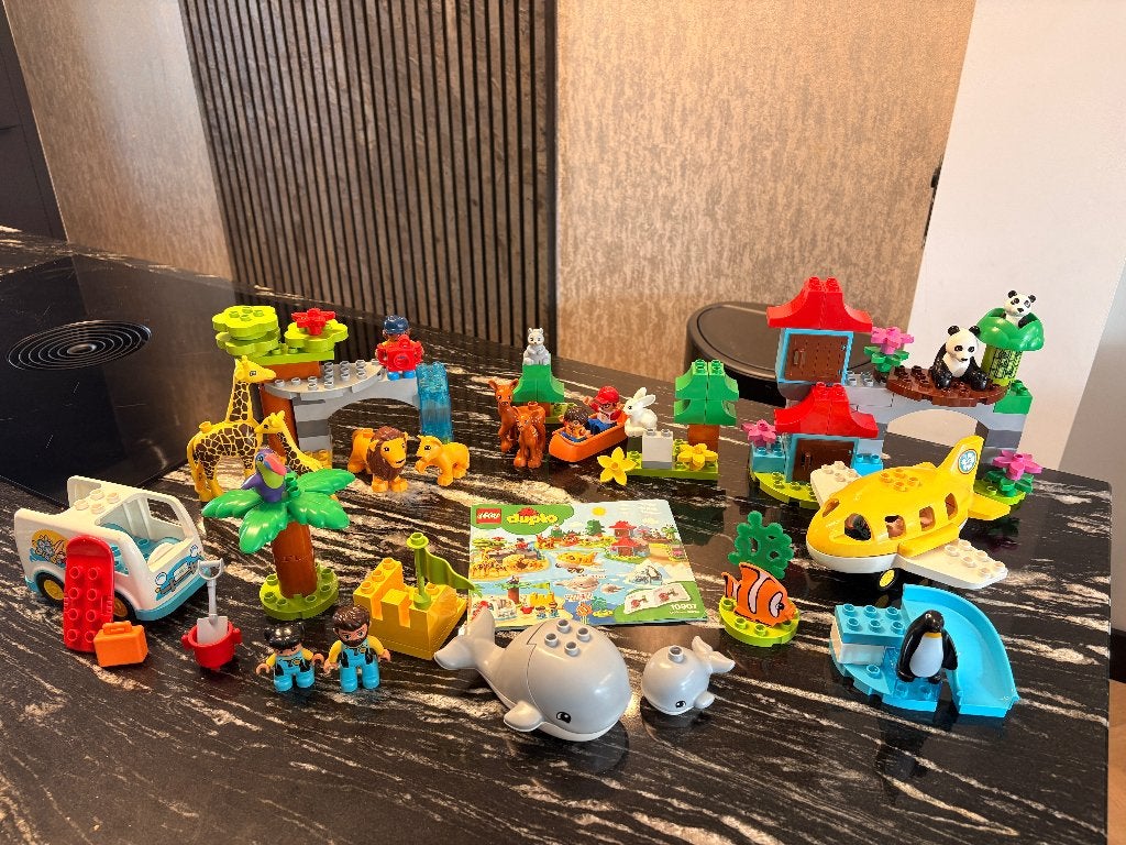 LEGO Duplo Dieren van de wereld #10907, Gebruikt, Ophalen of Verzenden, Compleet, Duplo