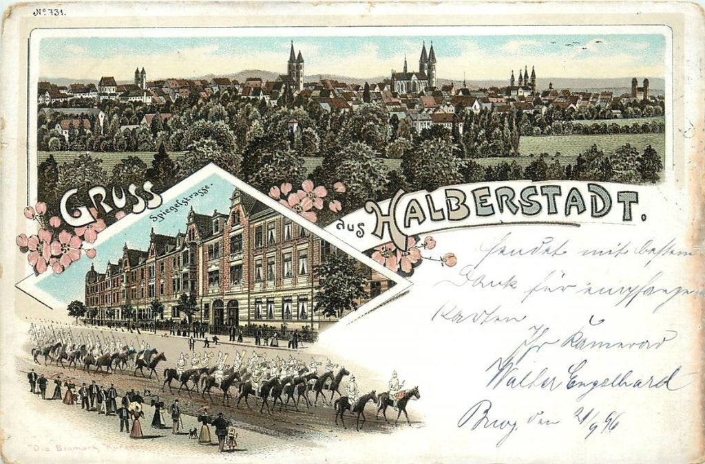 379-124-019 Halberstadt Litho, Verzenden, Voor 1920, Duitsland