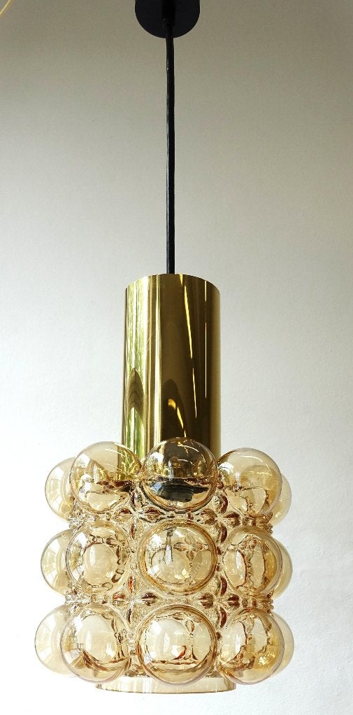 Vintage Helena Tynell Glashütte Limburg bubble hanglamp, Ophalen of Verzenden, Gebruikt, Vintage Space Age bubble design Mid Century Regency
