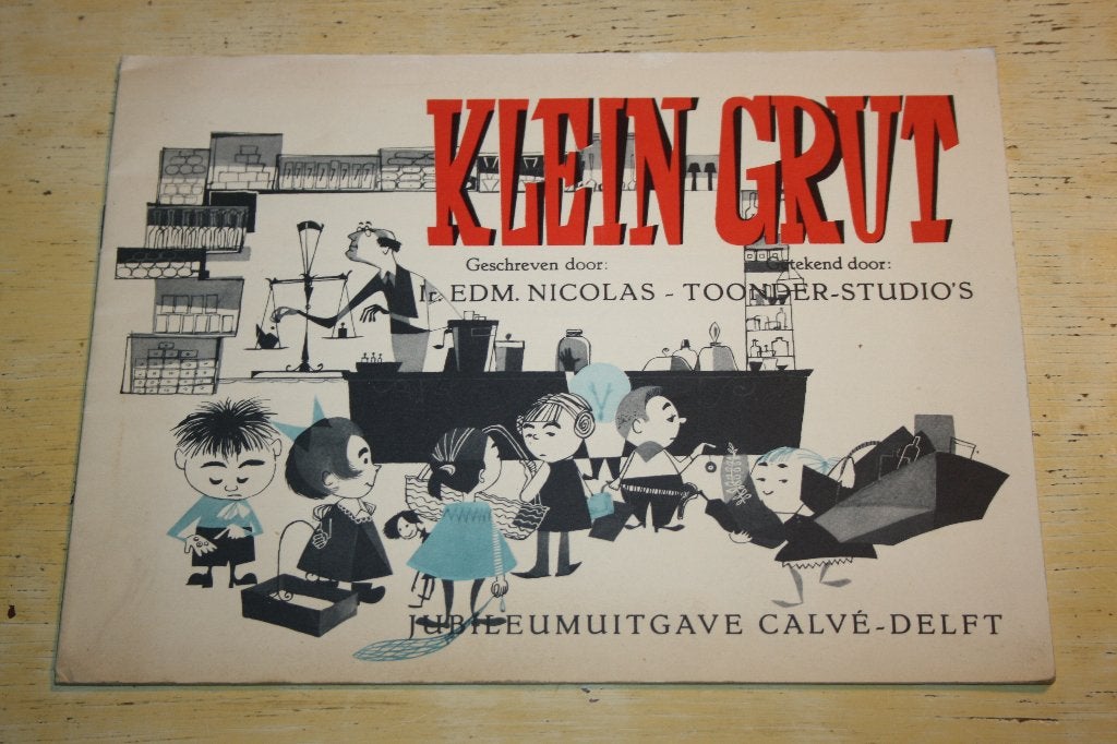 Klein Grut Marten Toonder Studio's Oliefabrieken Calve Delft, Ophalen of Verzenden, Gebruikt, Overige typen