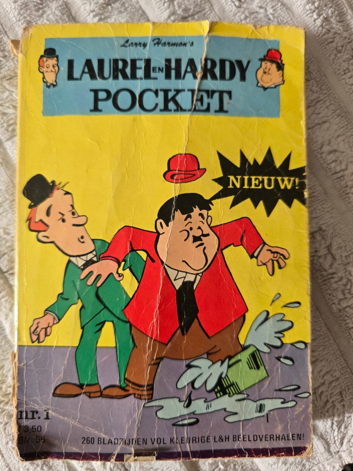 Laurel & Hardy Pocket Strips - Nr. 1, Eén stripboek, Ophalen, Gelezen