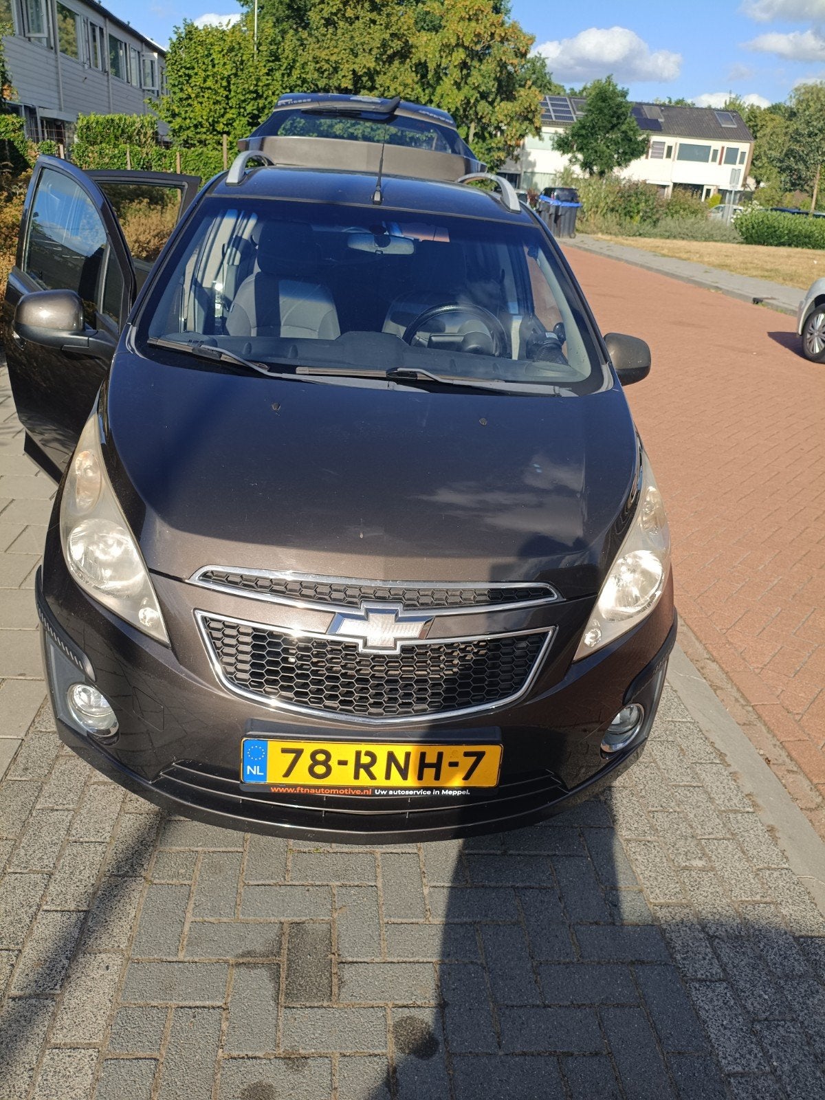 Chevrolet Spark 2011 nieuwe APK LPG benzine, 4 cilinders, Bruin, Overige bekleding, Bruin