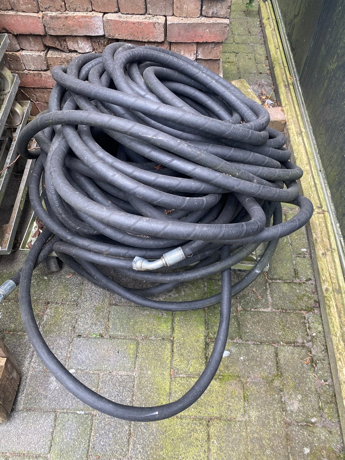 Hogedrukslang (ex brandweer) 105 bar Degelijke slang, Tuin en Terras, Ophalen, Gebruikt, Tuinslang