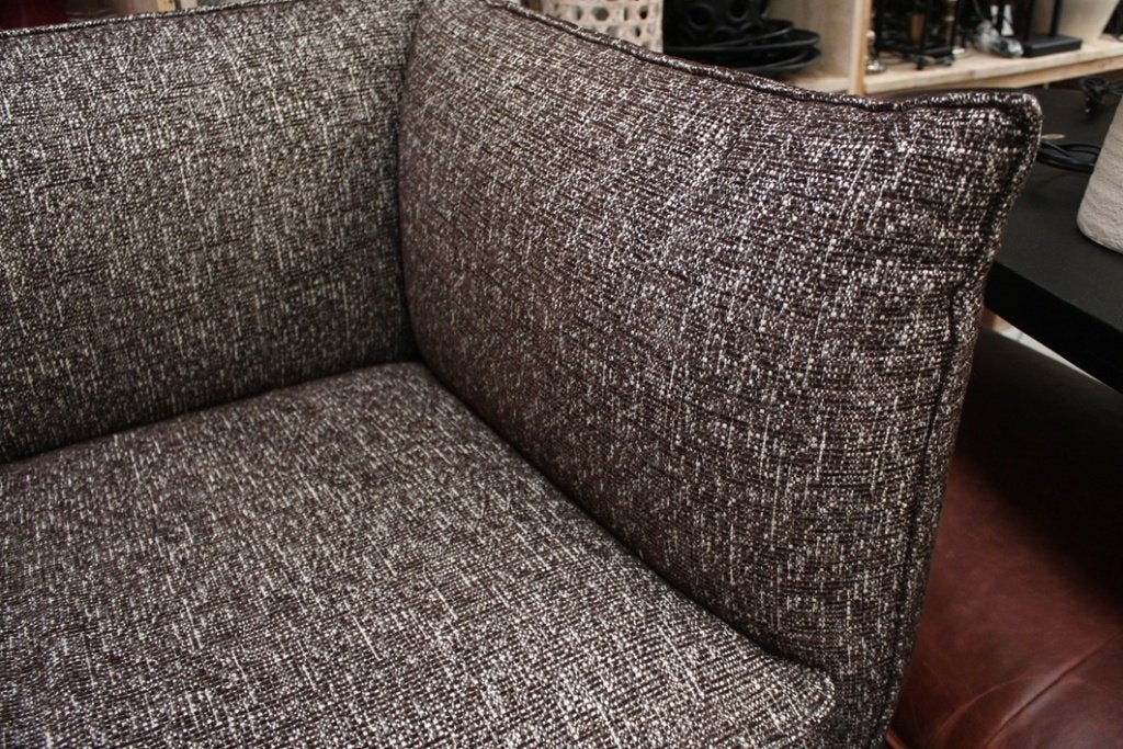 Prachtige bank VASA XL Jess design grove stof bruin bankstel, Ophalen, Zo goed als nieuw, Stof, 75 tot 100 cm