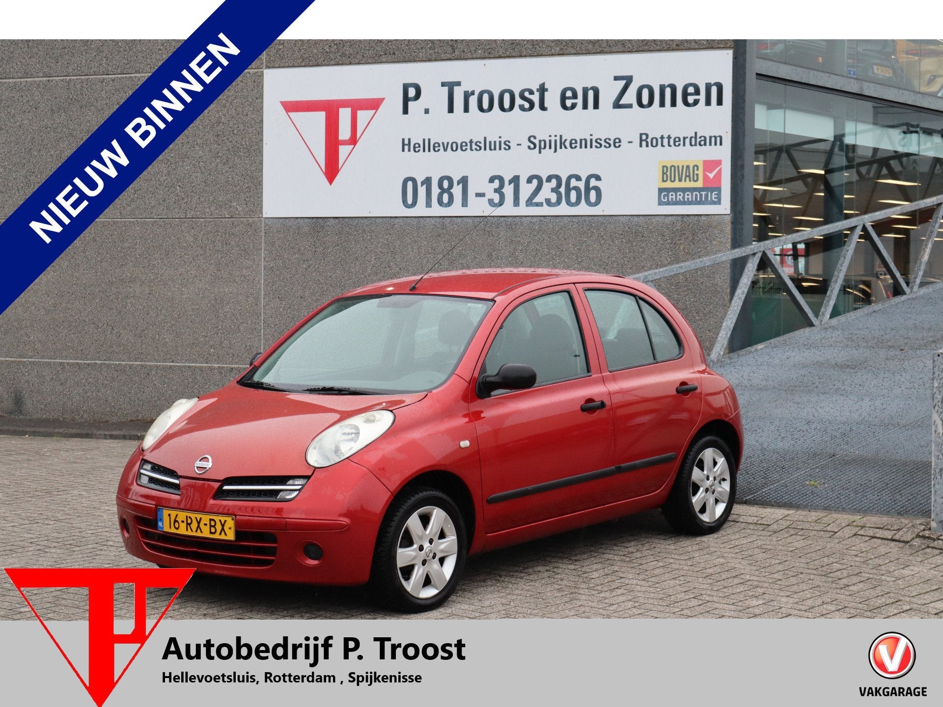Nissan Micra 1.2 Visia Nederlandse auto/Airco/5 deurs/Elektr, Voorwielaandrijving, Stof, Gebruikt, 4 cilinders