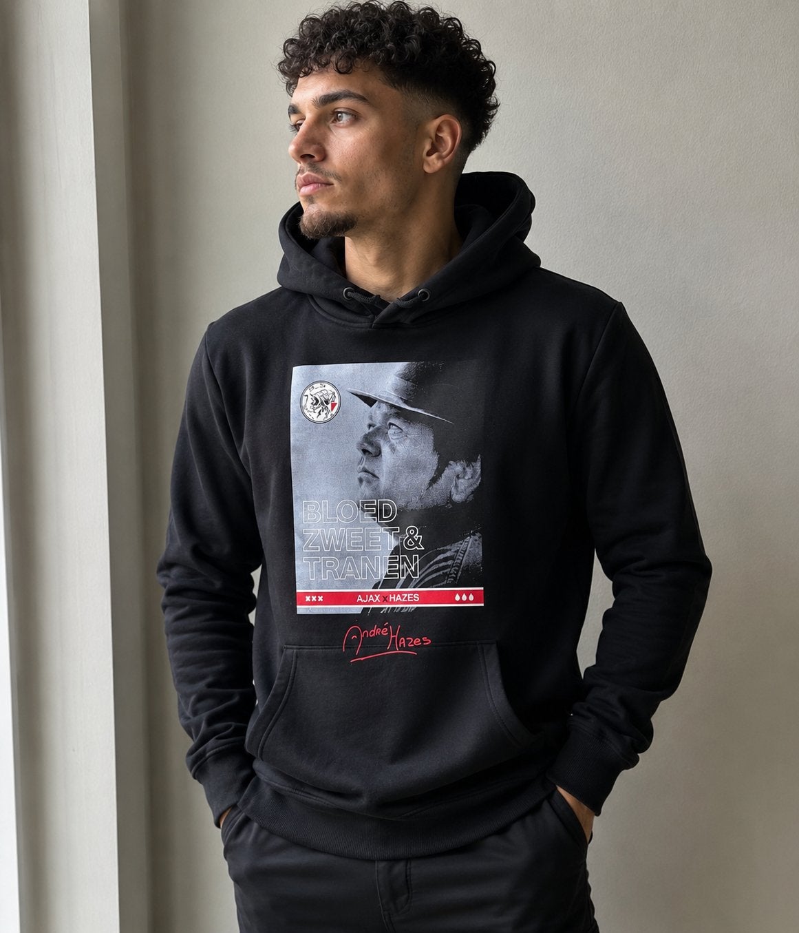 [Nieuw] Ajax hooded sweater hoodie ‘Andre Hazes’ maat S, Ophalen of Verzenden, Nieuw, Maat 46 (S) of kleiner, Zwart