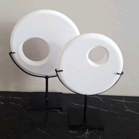 Mooie set witte ornamenten van steen  hotel chique, Ophalen of Verzenden, Zo goed als nieuw, X, X