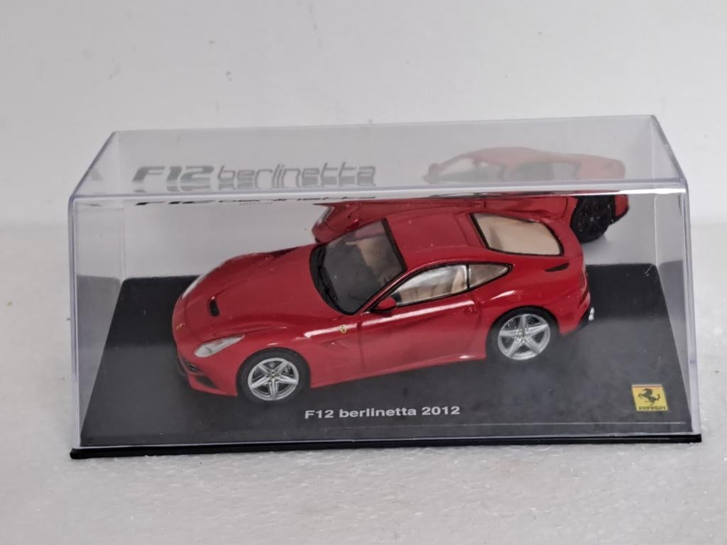Ferrari F12 Berlinetta 2012 Rood 1/43, Ophalen of Verzenden, Zo goed als nieuw, Auto, Overige merken